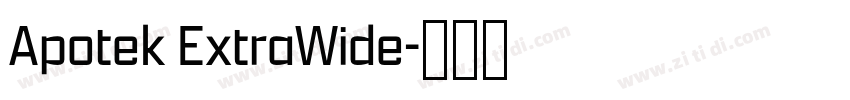 Apotek ExtraWide字体转换 Apotek ExtraWide字体转换